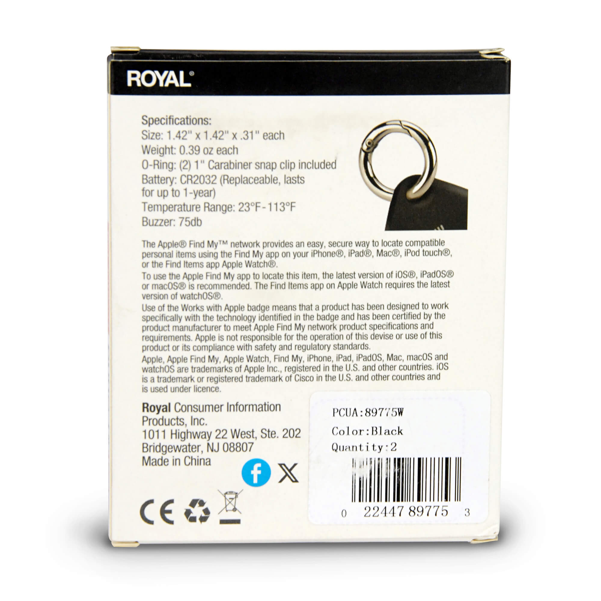 Royal Lost n Found Locator Tags Red-Twin Pack - Image 3